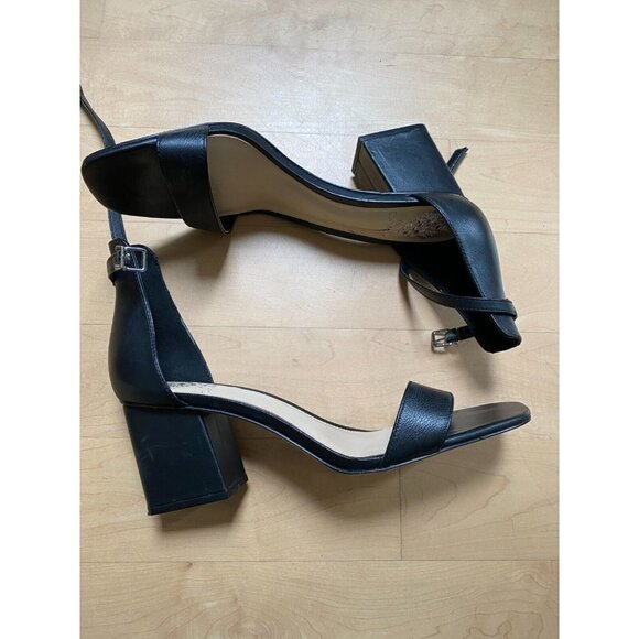 Vince Camuto "Margry" black Block Heel Ankle Strap Women New Sandal - Picture 3 of 8